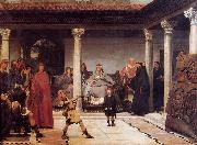 Sir Lawrence Alma-Tadema,OM.RA,RWS The Education of the Children of Clovis china oil painting reproduction